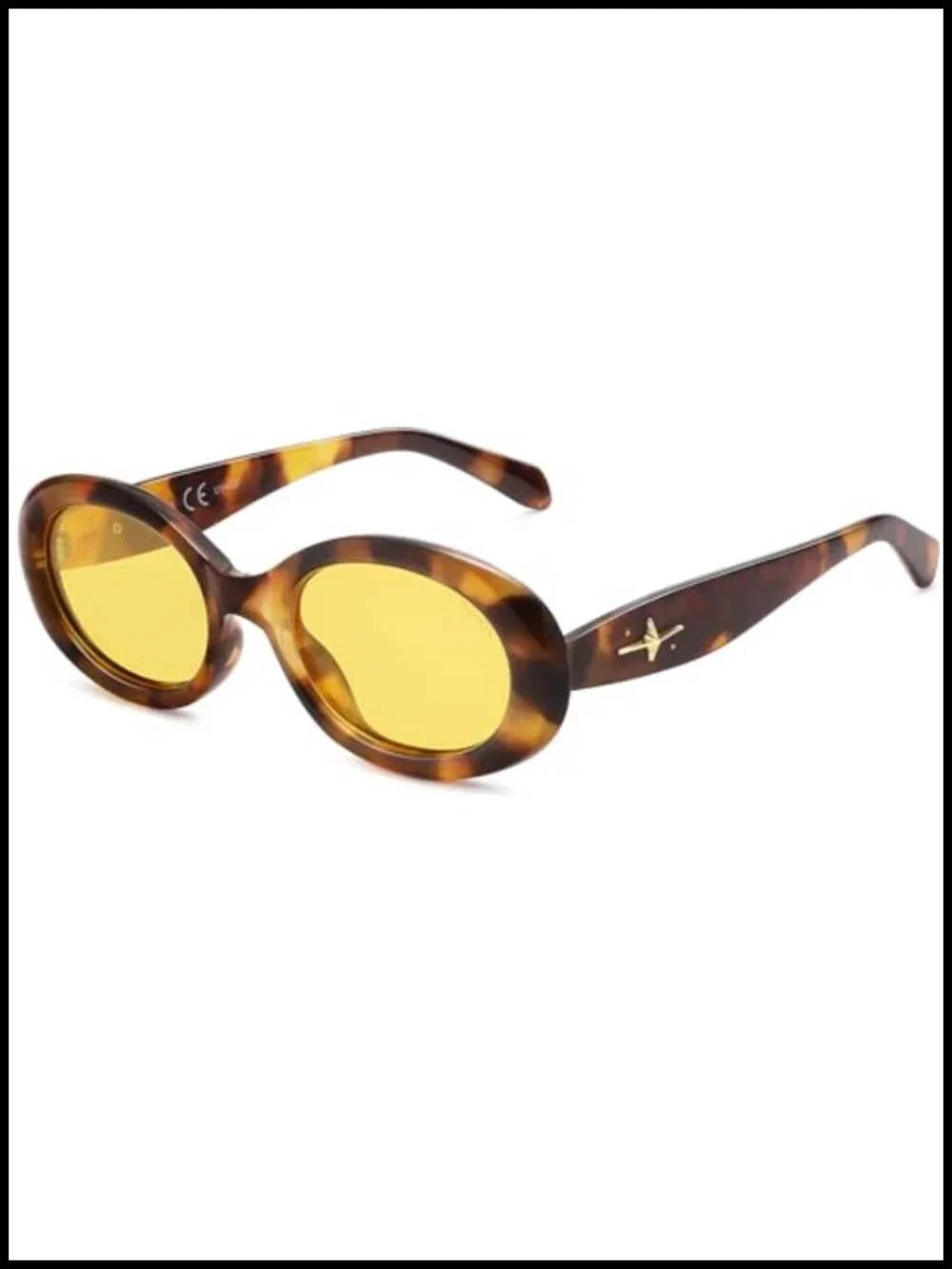 Retro Oval Polarized Sunglasses for Women Men UV400 Protection